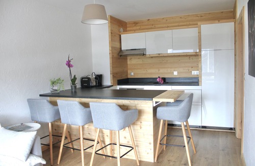 Megeve Apartment | We love it! Megevan cocoon, panoramic mountain view, close to the slopes.
