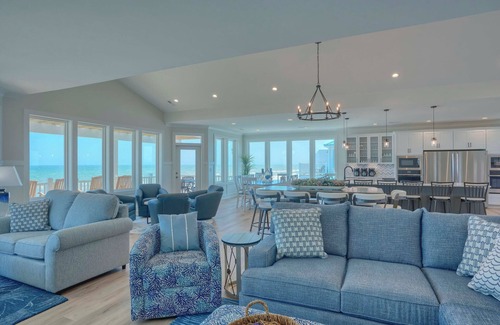 North Topsail Beach House | Welcome to Paradise NEW Incredible 9 BR Ocean Front S 37 Pool+HOT TUB+Tikki BAR!