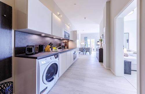 Ostseebad Wustrow Apartment | Wellness vacation with large south-east balcony and view of the Saaler Bodden