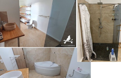 Montvert-les Bas Villa | Whole villa 150m², 15 pers max, heated swimming pool, petanque, parking 8 cars