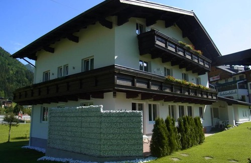 Russbach am Pass Gschuett Apartment | Wiesenblume/Efeu double room, shower, WC, balcony - Gästehaus Walpurga