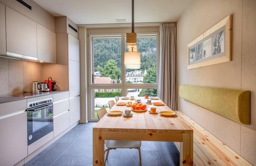 Meiringen Apartment | Wifi, sauna, terrace, balcony, tv, ski locker, 90m², Meiringen-Hasliberg