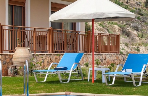 Triopetra Villa | Wonderful private villa with private pool, WIFI, A/C, TV, patio, panoramic view and parking