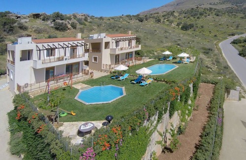 Triopetra Villa | Wonderful private villa with private pool, WIFI, A/C, TV, patio, panoramic view and parking