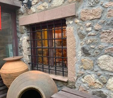 Eresos-Antissa House | wood and stone in the path of lava