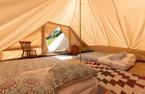 Abergele House | Wood Cabin & 4 Large Bell Tents - Hapus Hideaway