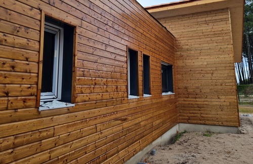 Linxe House | Wooden house with large Nordic whirlpool bath 8 minutes by car from the beach
