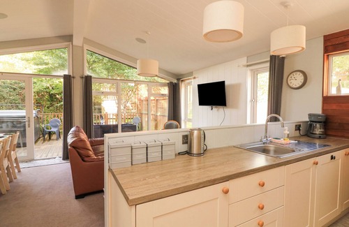 Liverton Cottage | WOODLAND VIEW 7 - OAK CABIN, pet friendly, with pool in Chudleigh