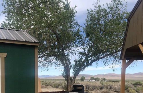 Imlay Cabin | Wyatt Earp, has a queen bed, and has it's own bathroom.