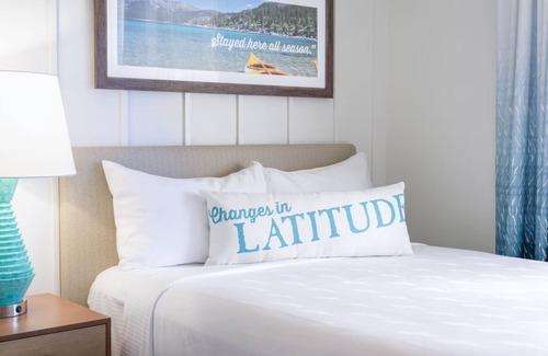 South Lake Tahoe Hotel | Year-round Heated Pool Delights in Serene Tahoe Surroundings! Pets Allowed Here