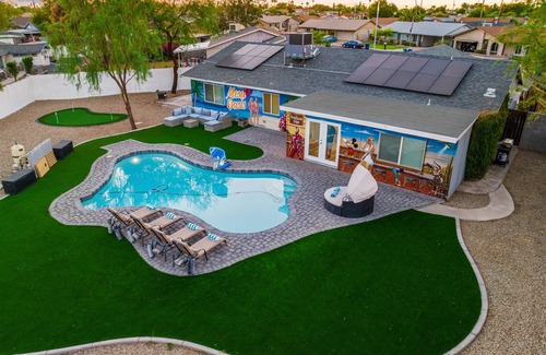 Dobson Ranch House | Your Home Away from Home: Pool, Games, Hot Tub, Mini-Golf, BBQ, Luxury Home