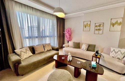Sheikh Zayed City Apartment | ZED Park Skyline 3BR w/Huge Terrace & City View