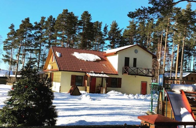 Уютный домик в сосновом лесу