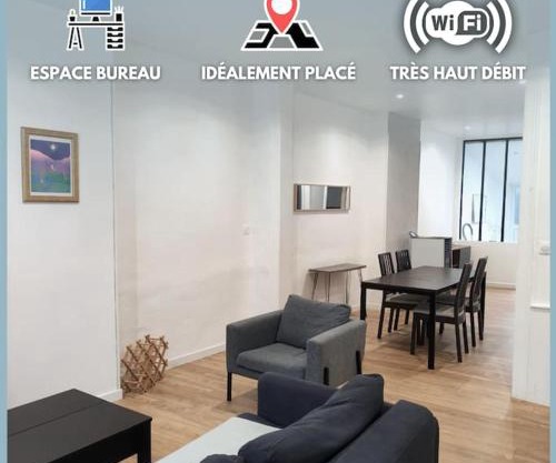 ღ Delfosse - 3 chambres, extérieur et Wifi Fibre