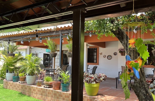 1 bedroom cottage with small living are just 1/2 mile from the beach.