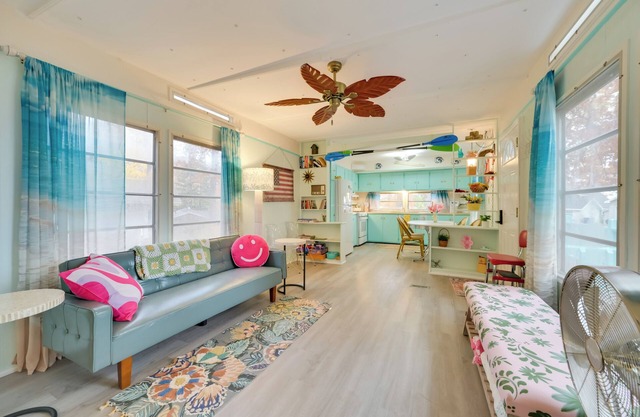 12 Mi to Skiing: Manistee Lake Cottage w/Fire Pit