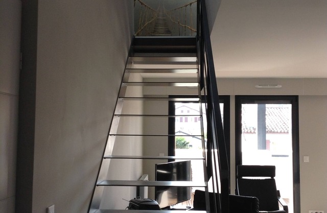 150m2 duplex south, standing in Guéthary, 7 couch 200m center and 300m beaches