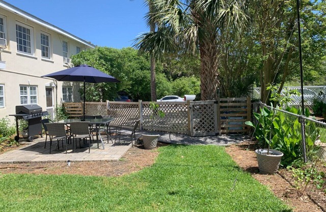 1st Floor & Pet Friendly with Private Fenced Yard - Across from Beach Walkover