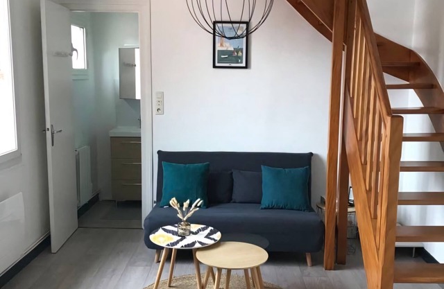 2/3-person duplex on the waterfront (50m from the beach)