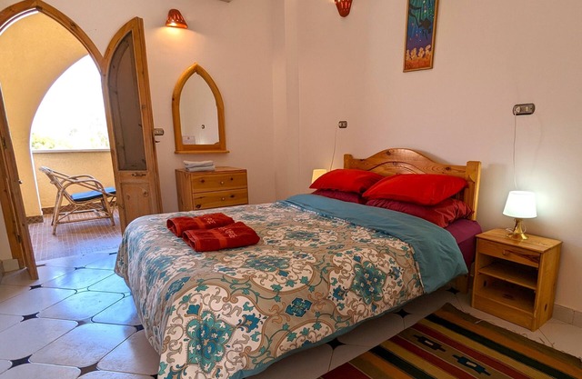 2-bedroom apartment in popular area of Eel Garden Dahab with WiFi, Balcony & AC
