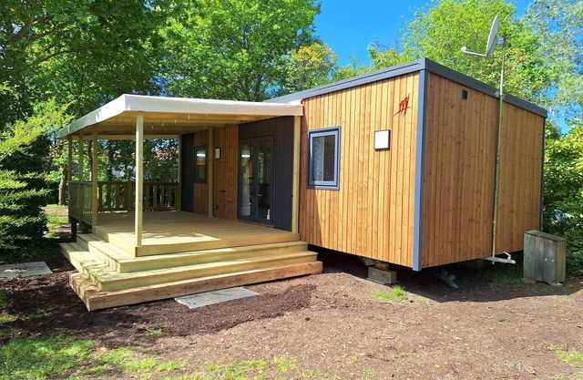 2-bedroom air-conditioned mobile home