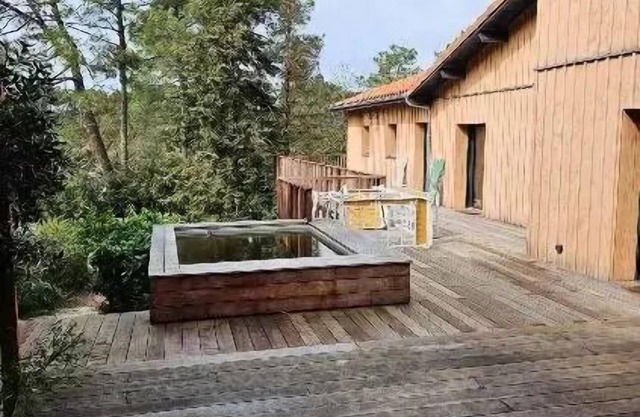 219 - Escape between forest, lake and ocean - Superb wooden villa with spa for 13 people