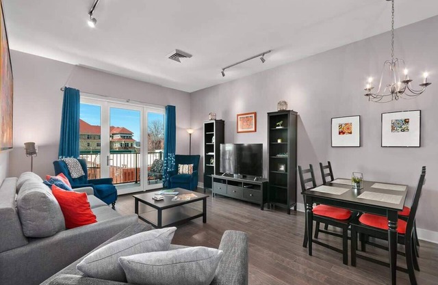 2BR Condo w/Balcony + Free Tix | Walk to Downtown