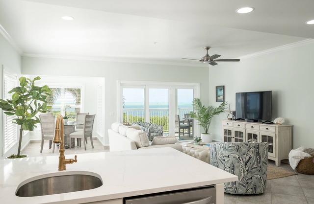 3 Bedroom 2 Bath Oceanfront Condo quiet and secluded adjacent to Hotel/Marina