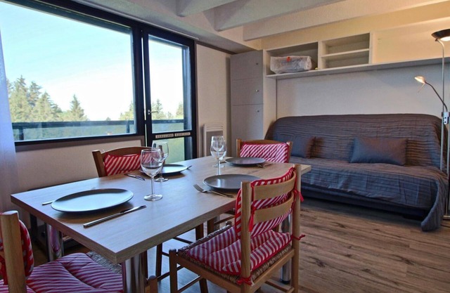 3rd floor, balcony, parking, tv, ski locker, 24m², Chamrousse