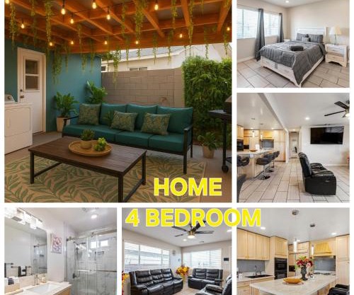 4 Room- Local VIBE Retreat just 12 min to The Strip and Fremont