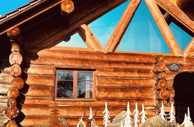 5-star log cabin with SPA
