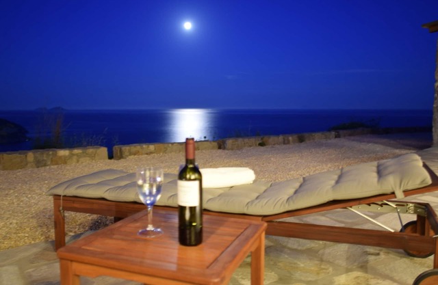 A Beachfront exclusive secluded Villa with breathtaking view to the Aegean Sea