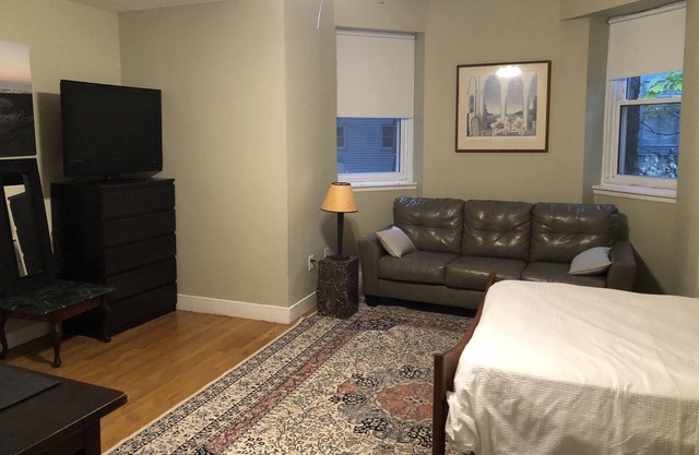 A bright studio in prime commute location, steps aways to metro Green line C&D.
