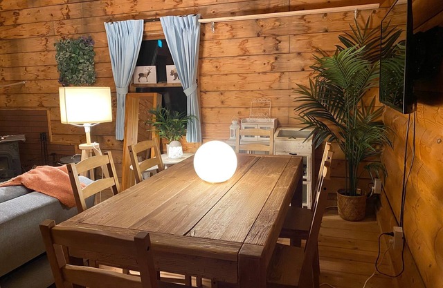 A log house with a cute southern French interior /Kamo-gun Shizuoka
