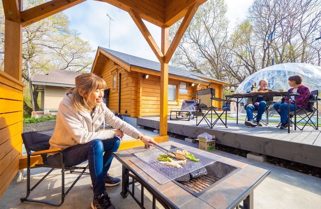 A newly built log house for rent a dome a large /Nasu-gun Tochigi
