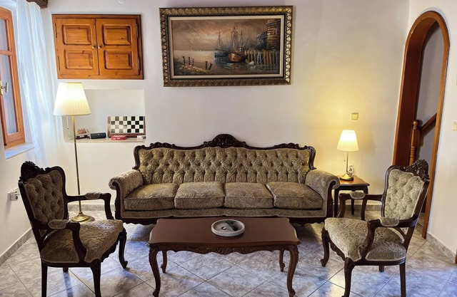 A Spacious Traditional Two-Storey House in Symi