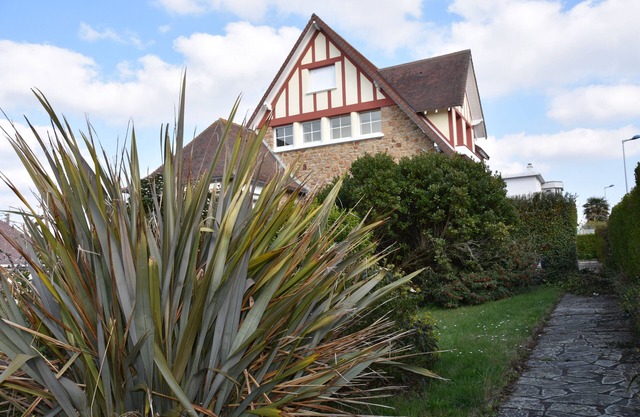 A villa just steps from the beach.