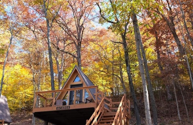 Acadia/Rustic Lakeview Cabin- 2 Person A-Frame