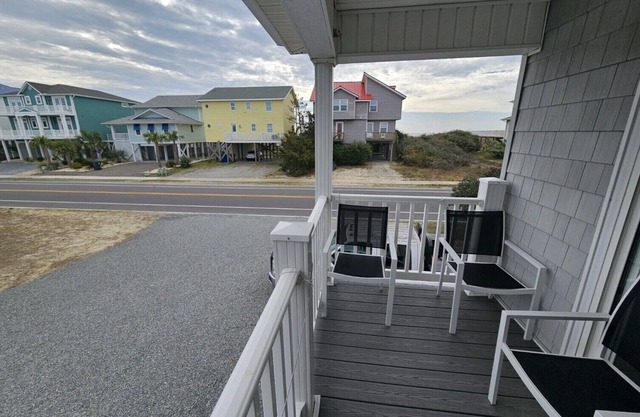 Across street from beach. Just steps away from beach access.