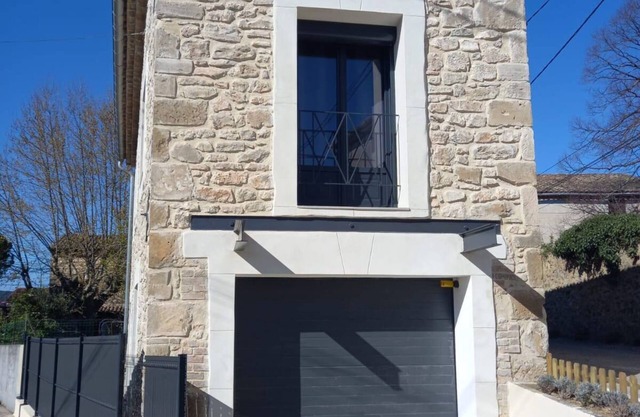 Air-conditioned house with exterior, 5 minutes from the beaches of the Ardèche.