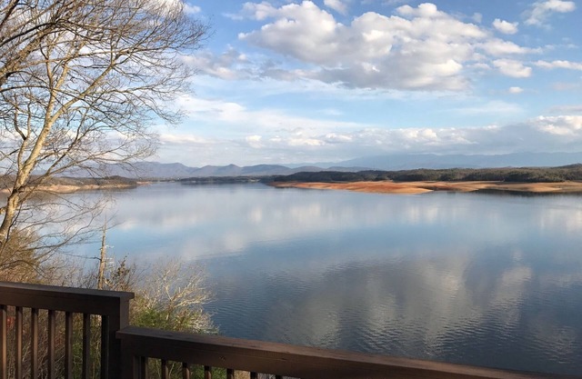 Amazing Lake and Smoky Mountain Views from this Charming Lake House.