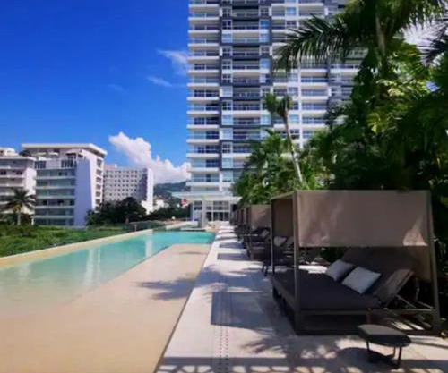 Apartamento con Piscina Frente al Mar en Acapulco