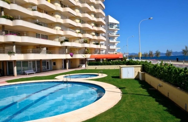 Apartment in Riells with Beachfront Views