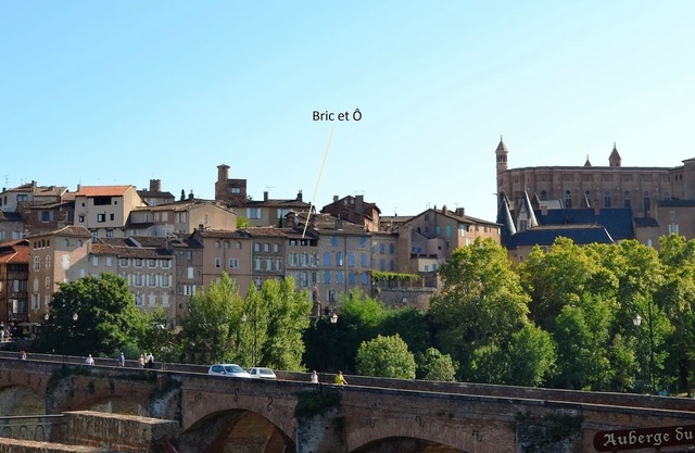 Apartment with terrace overlooking the Tarn and the heart of the historic city