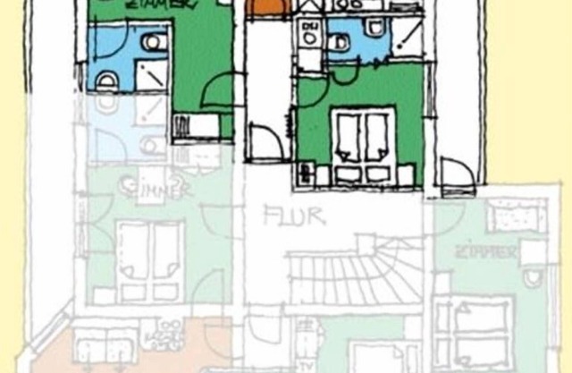 App. Type C/2 bedrooms/2 shower, toilet - Rosina Aberger, house