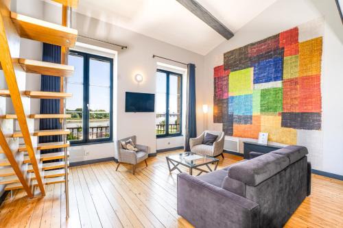 Appartement Climatisé 3 Chambres Vue Garonne