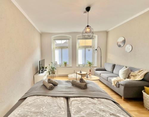 Appartement "STADTGEFLÜSTER" im Zentrum, inkl Stellplatz, 2 Betten, Babybett, Balkon, gratis Kaffee und Tee, WLAN