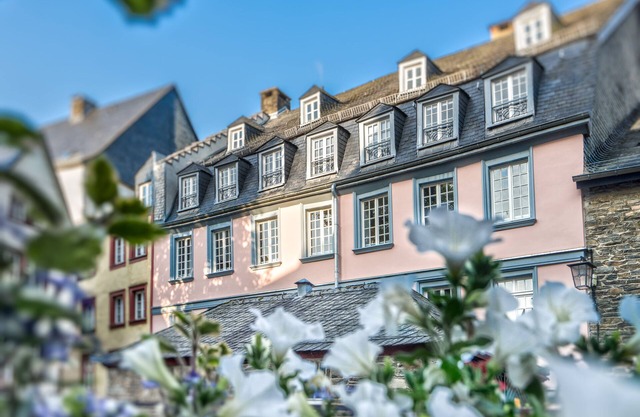 Aqua & Blue in our townhouse in the heart of Monschau
