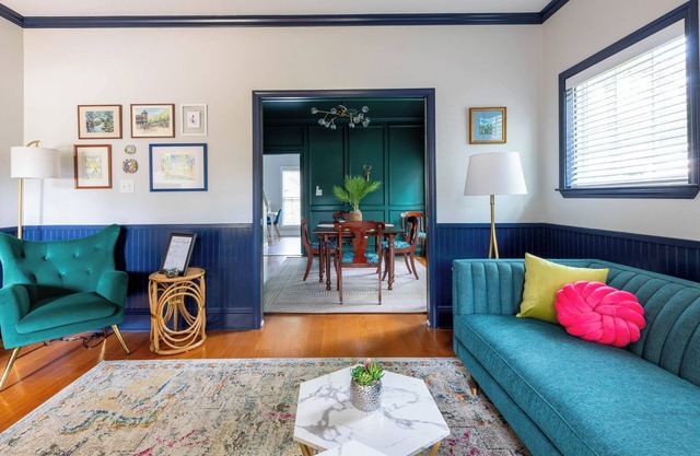 Artistic Downtown Ocean Springs Stay | Walk to Beach!, Speakeasy Game Room!, Fire Pit!, Golf Cart!