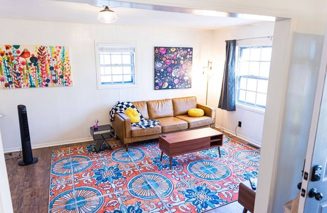Artsy, quiet street 3 bedroom home in Fayetteville with a whimsical touch.
